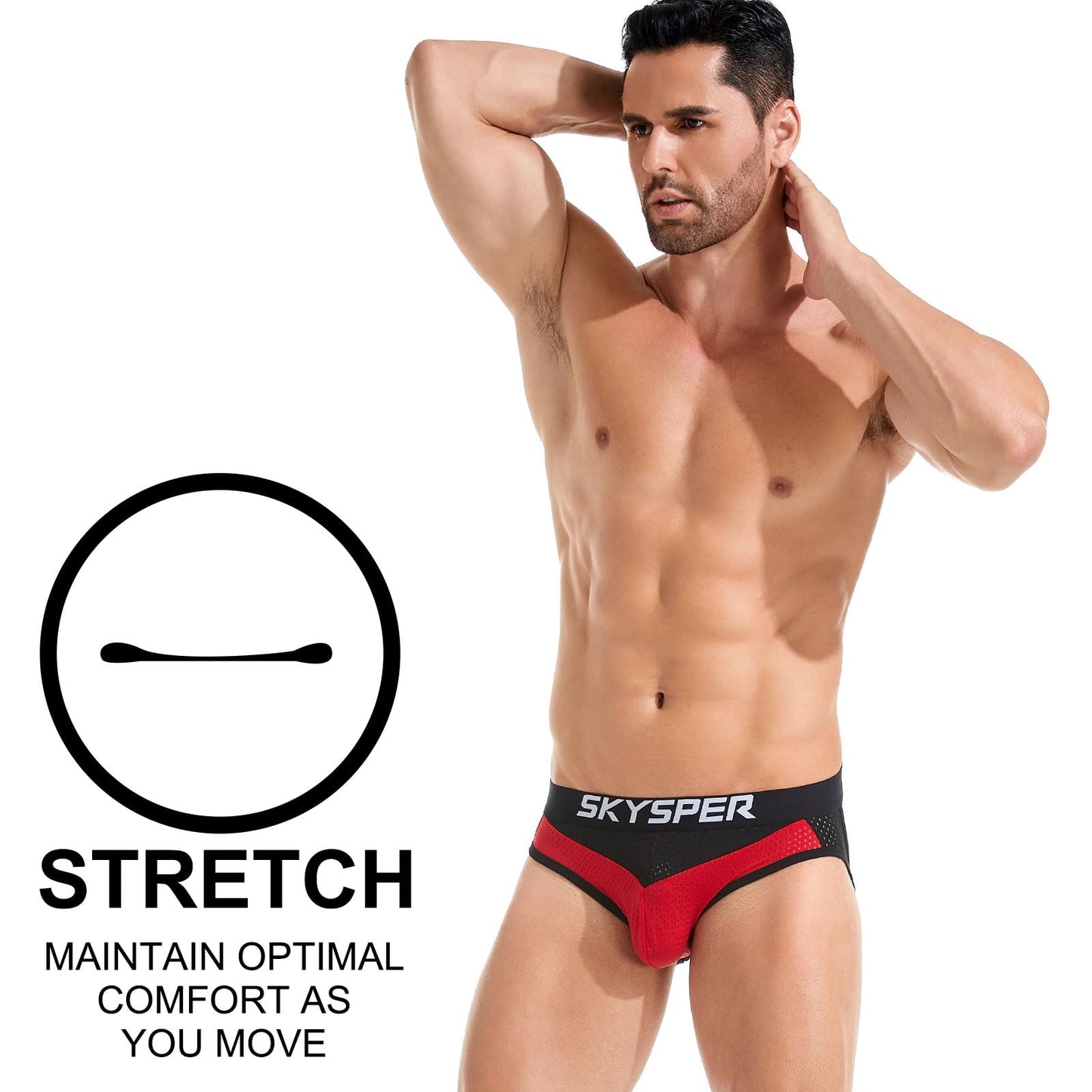 SKYSPER Men's Jock Strap Athletic Supporter For Men Sexy Jockstrap Male Underwear