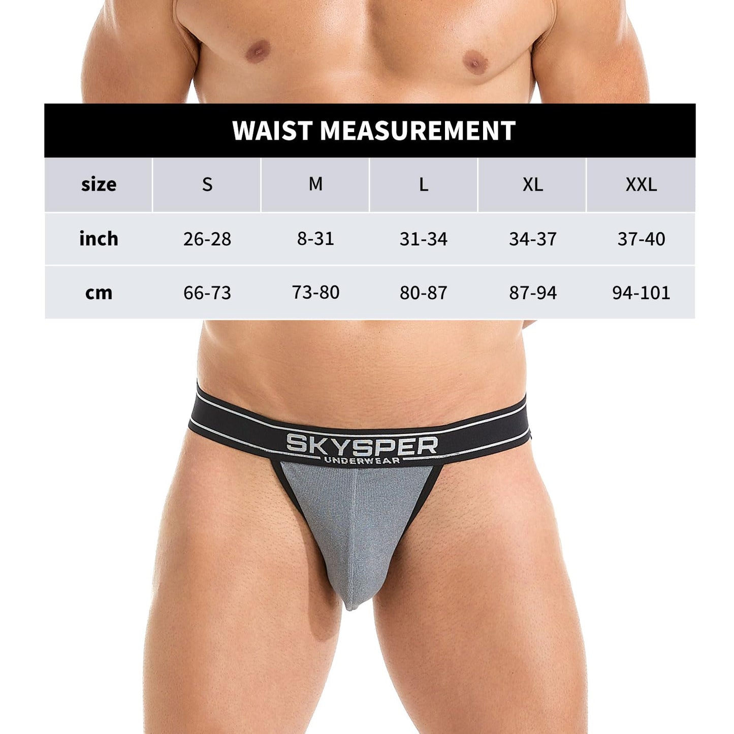 SKYSPER Jockstrap Athletic Supporters for Men Jock Strap Male Underwear Men's Thong Jockstrap Underwear