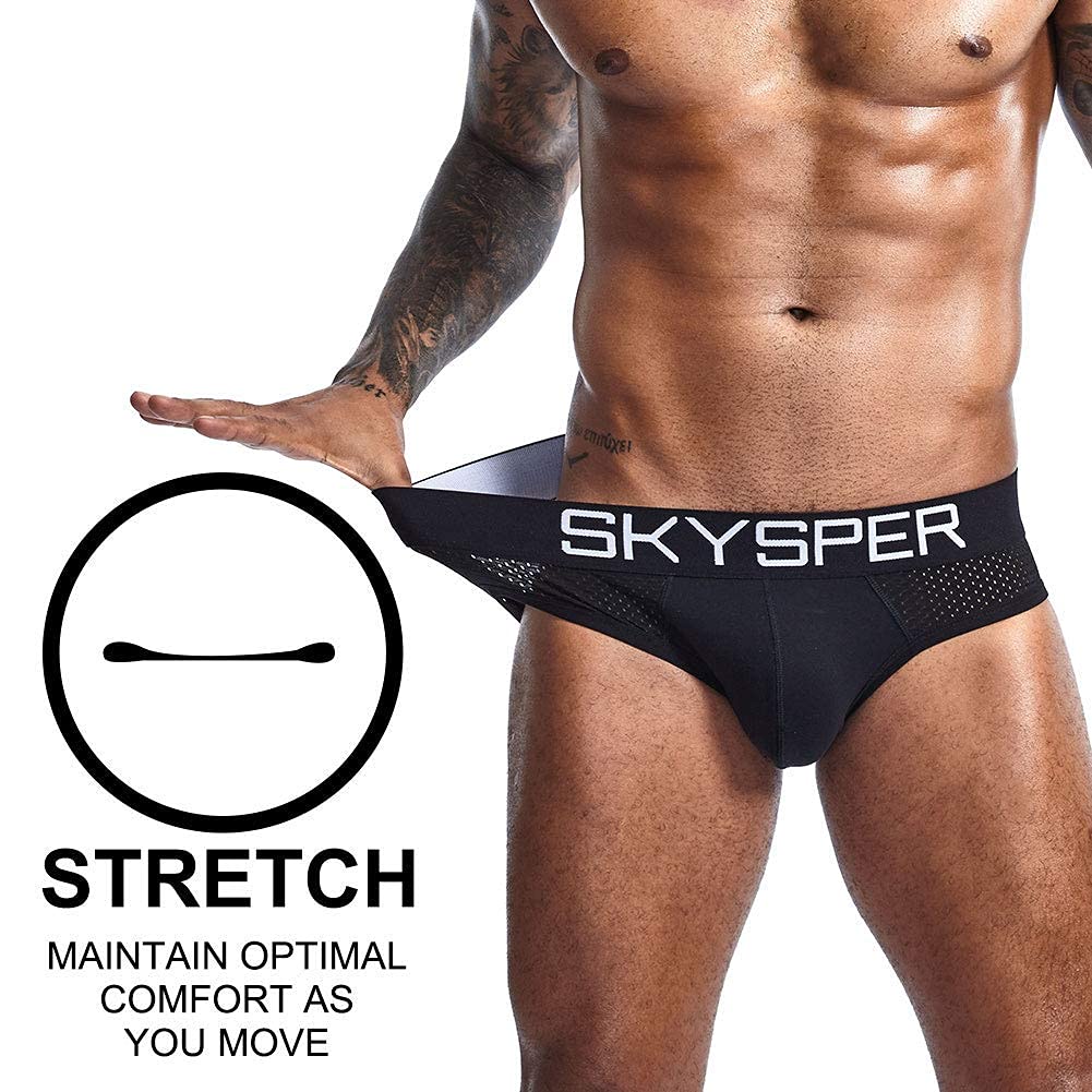 SKYSPER Jockstrap Athletic Supporters for Men Jock Strap Male Underwear Men's Thong Jockstrap Underwear