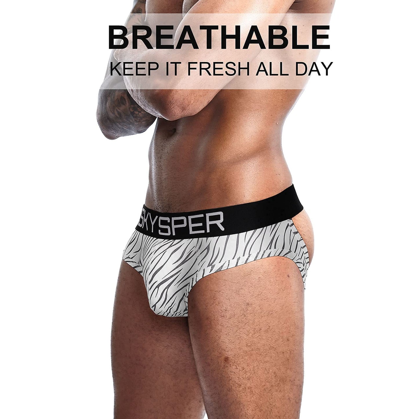 SKYSPER Mens Jockstrap Underwear Jock Straps Male Athletic Supporters for Men