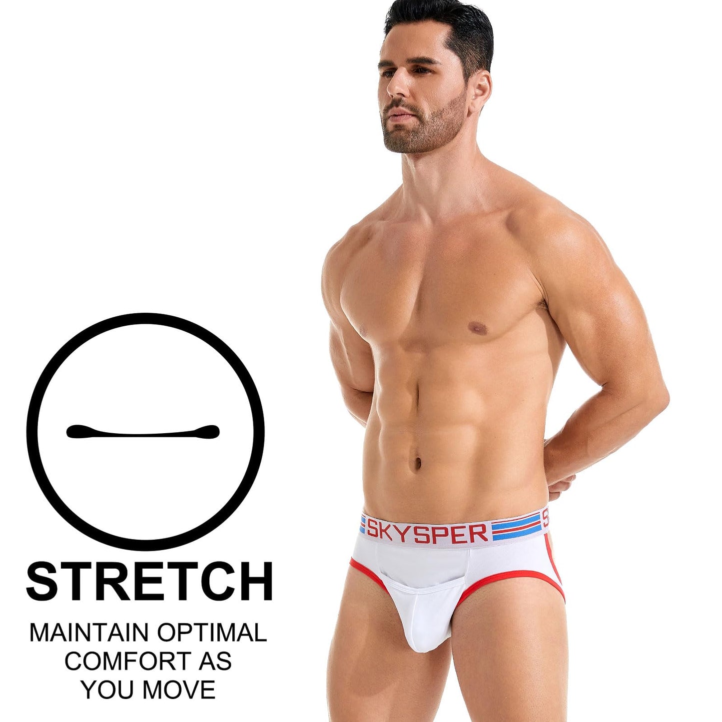 SKYSPER Jockstrap For Men Workout Jock Straps Male Underwear Athletic Supporter Sexy G-Strings