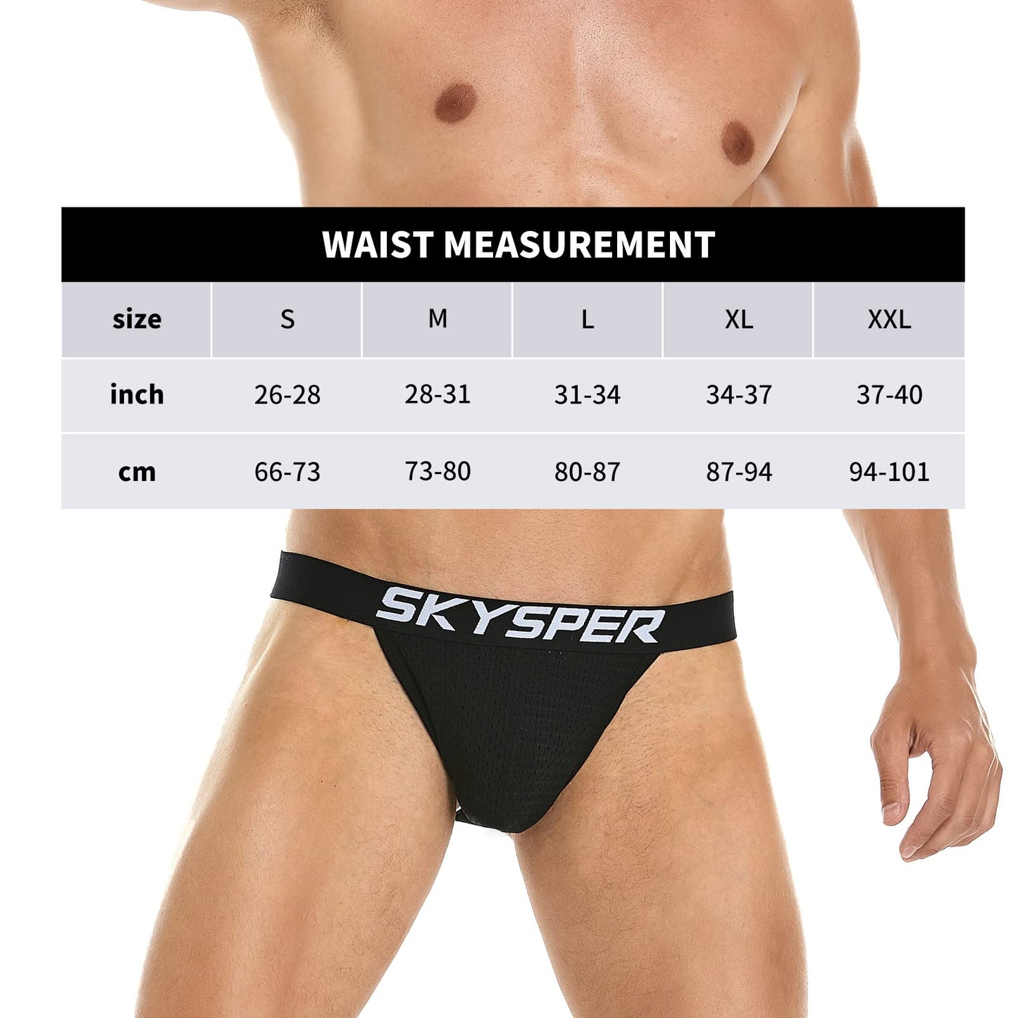 SKYSPER Jockstrap For Men Workout Jock Straps Male Underwear Athletic Supporter Sexy G-Strings