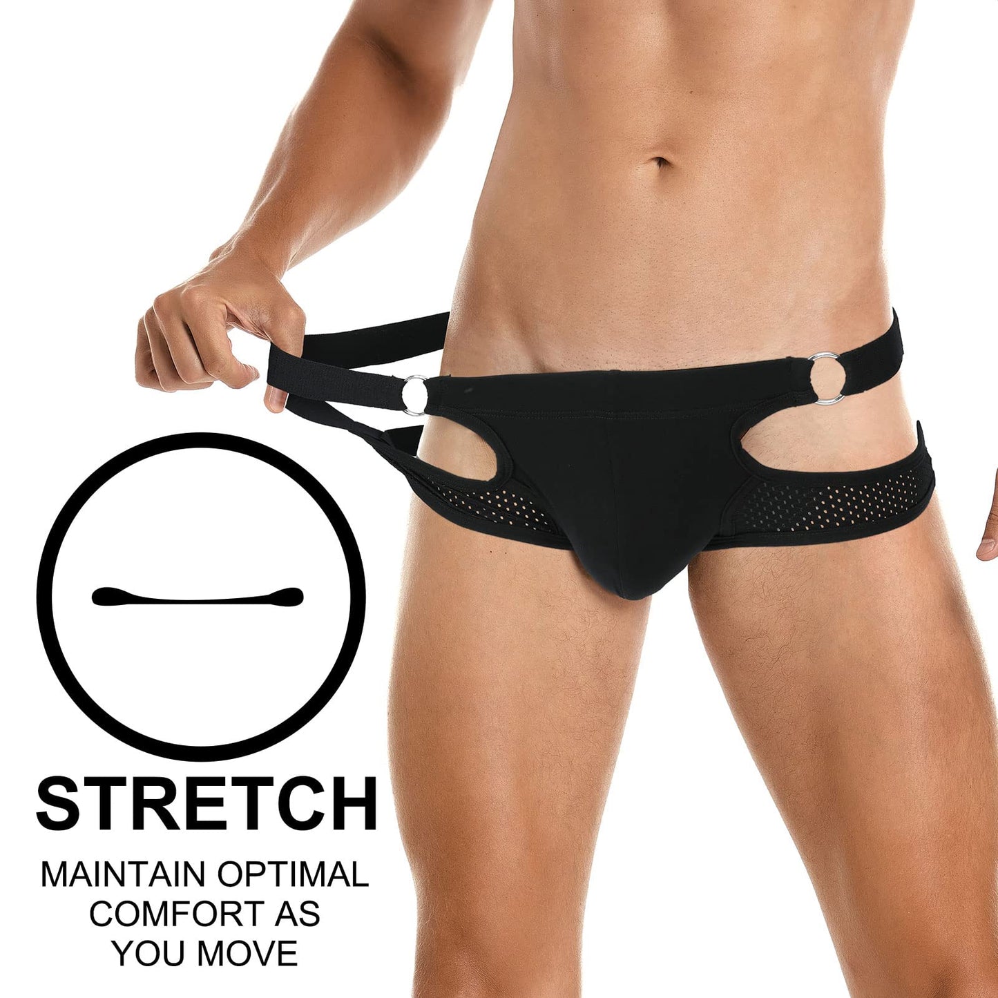 SKYSPER Men's Jock Strap Athletic Supporter For Men Sexy Jockstrap Male Underwear