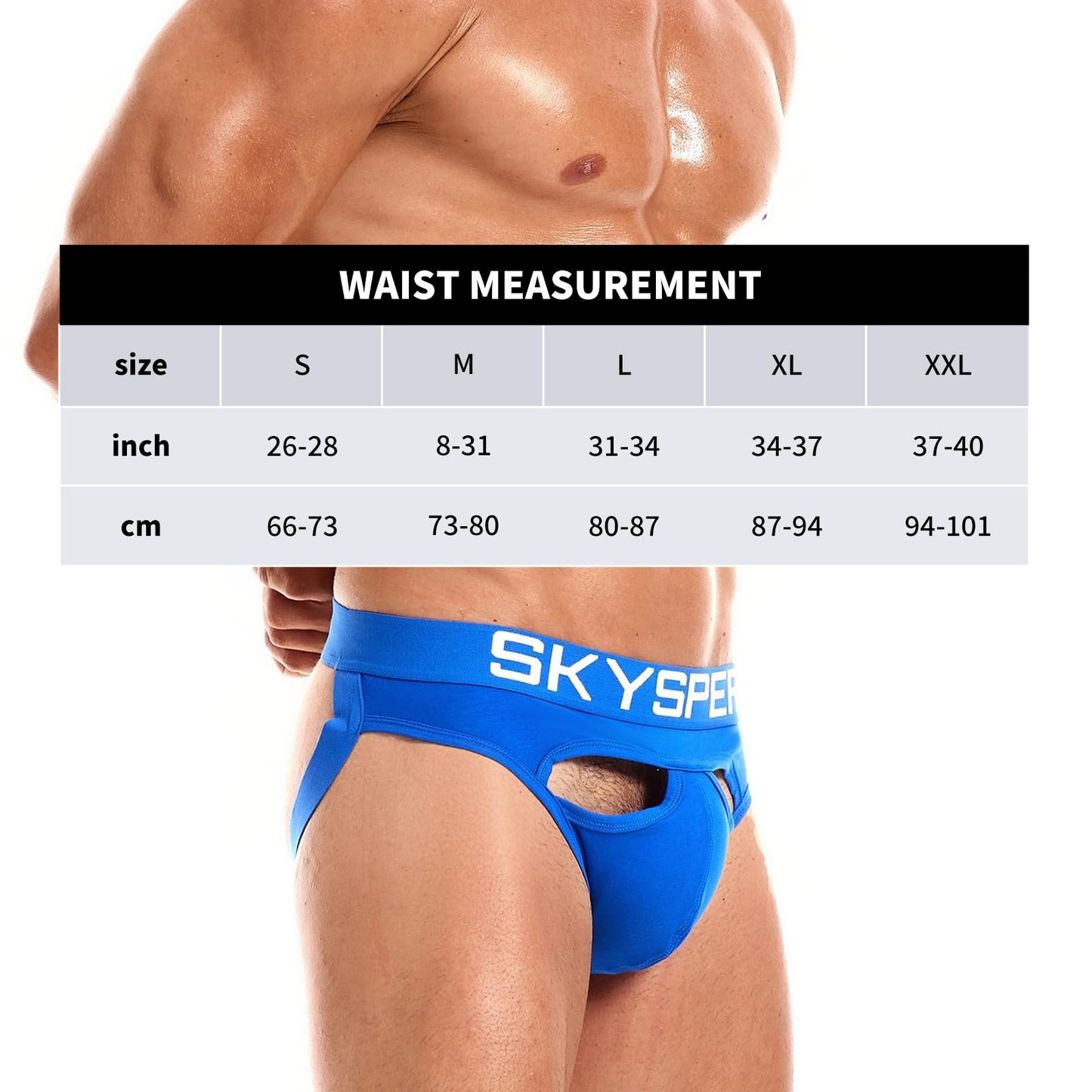 SKYSPER Mens Jockstrap Underwear Jock Straps Male Athletic Supporters for Men