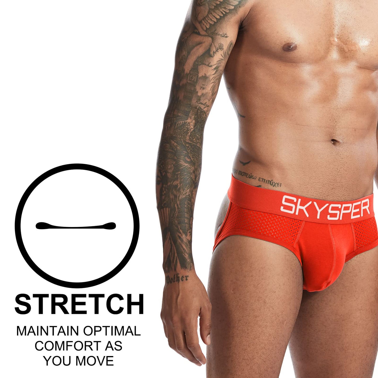 SKYSPER Jockstrap Athletic Supporters for Men Jock Strap Male Underwear Men's Thong Jockstrap Underwear