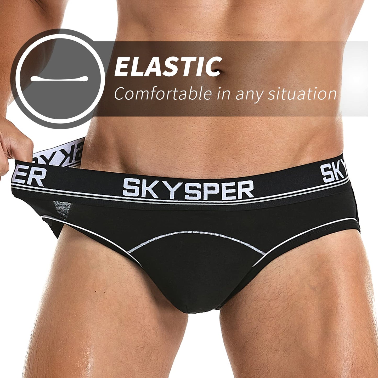 SKYSPER Men's Jock Strap Athletic Supporter For Men Sexy Jockstrap Male Underwear