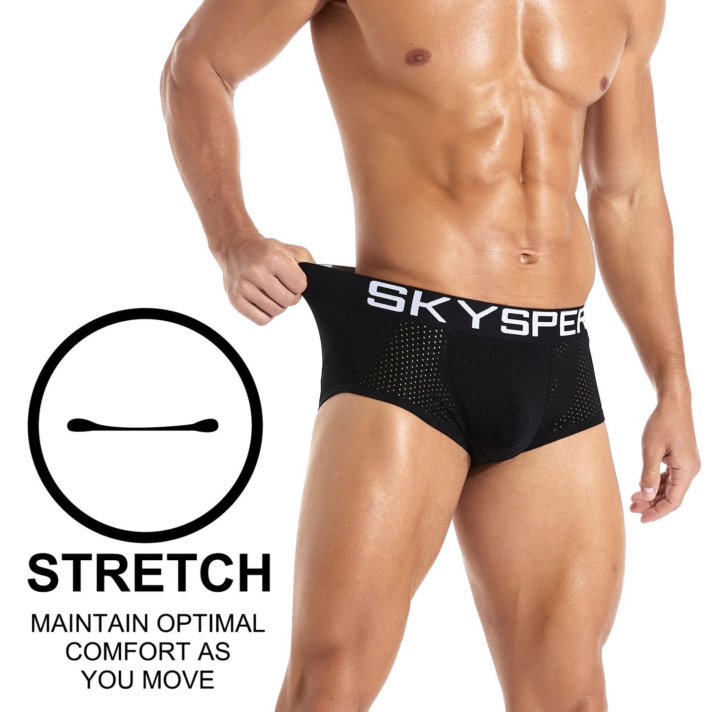 SKYSPER Jockstrap Athletic Supporters for Men Jock Strap Male Underwear Men's Thong Jockstrap Underwear