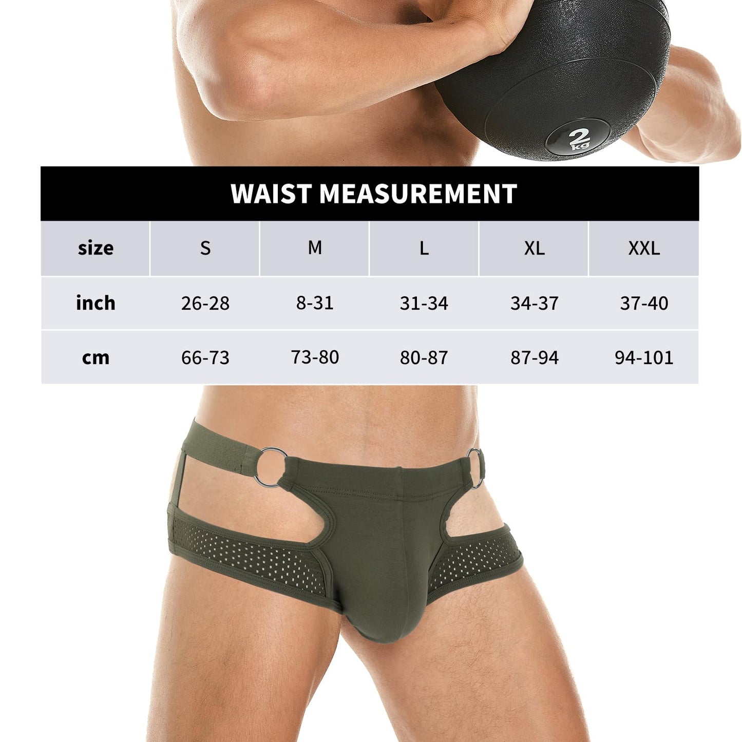 SKYSPER Men's Jock Strap Athletic Supporter For Men Sexy Jockstrap Male Underwear