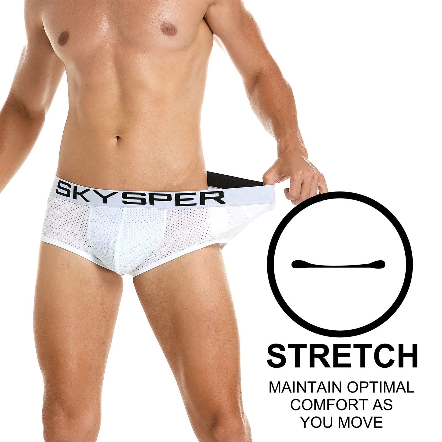 SKYSPER Jockstrap Athletic Supporters for Men Jock Strap Male Underwear Men's Thong Jockstrap Underwear