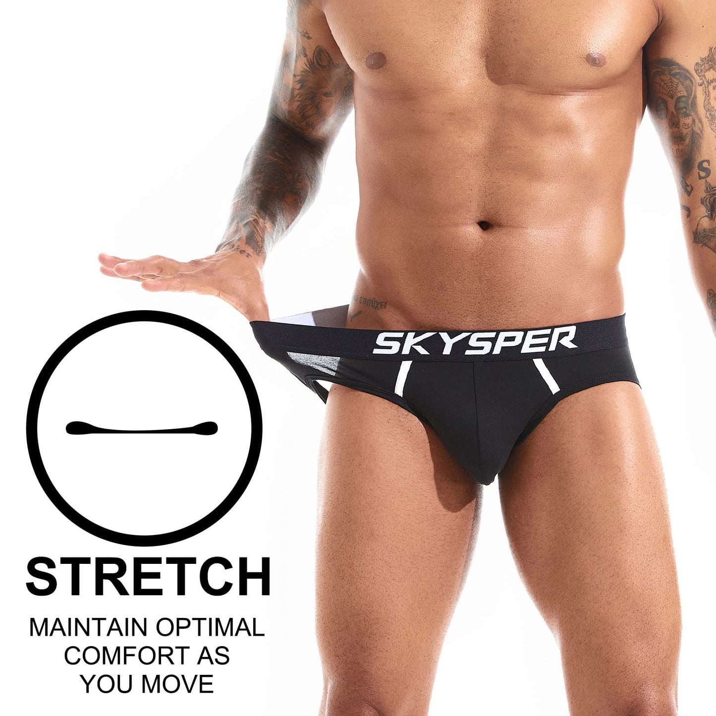 SKYSPER Jockstrap For Men Workout Jock Straps Male Underwear Athletic Supporter Sexy G-Strings