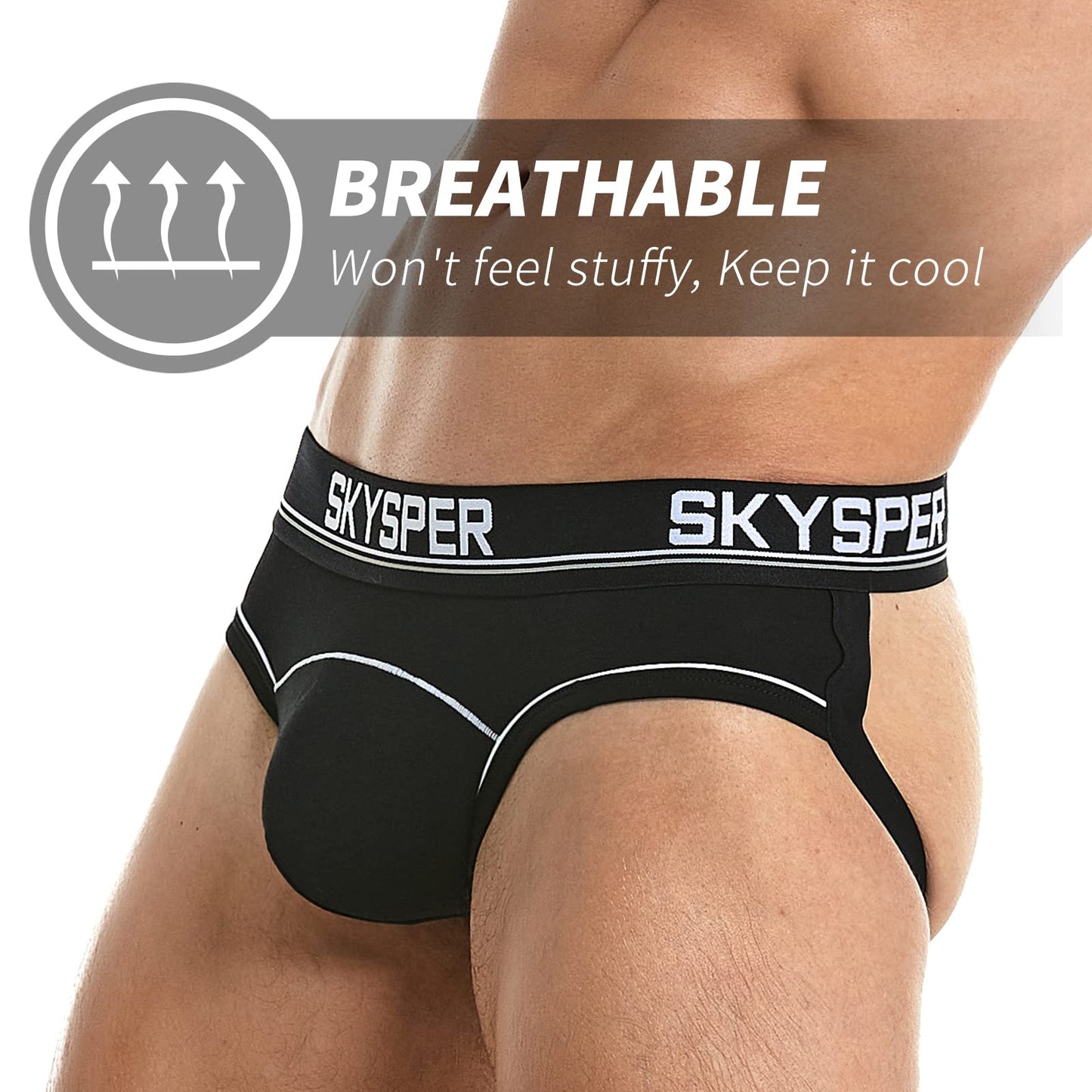 SKYSPER Men's Jock Strap Athletic Supporter For Men Sexy Jockstrap Male Underwear