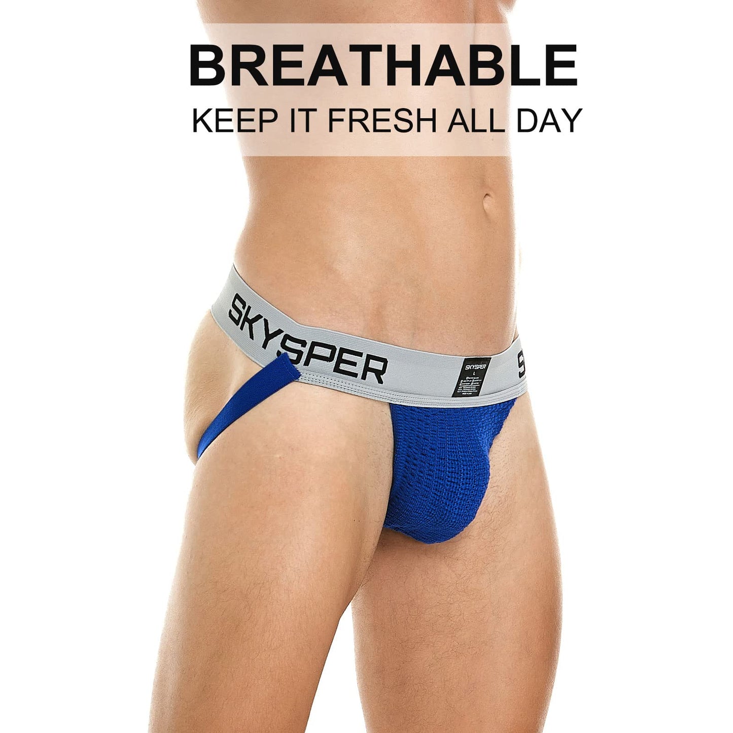 SKYSPER Jockstrap Athletic Supporters for Men Jock Strap Male Underwear Men's Thong Jockstrap Underwear