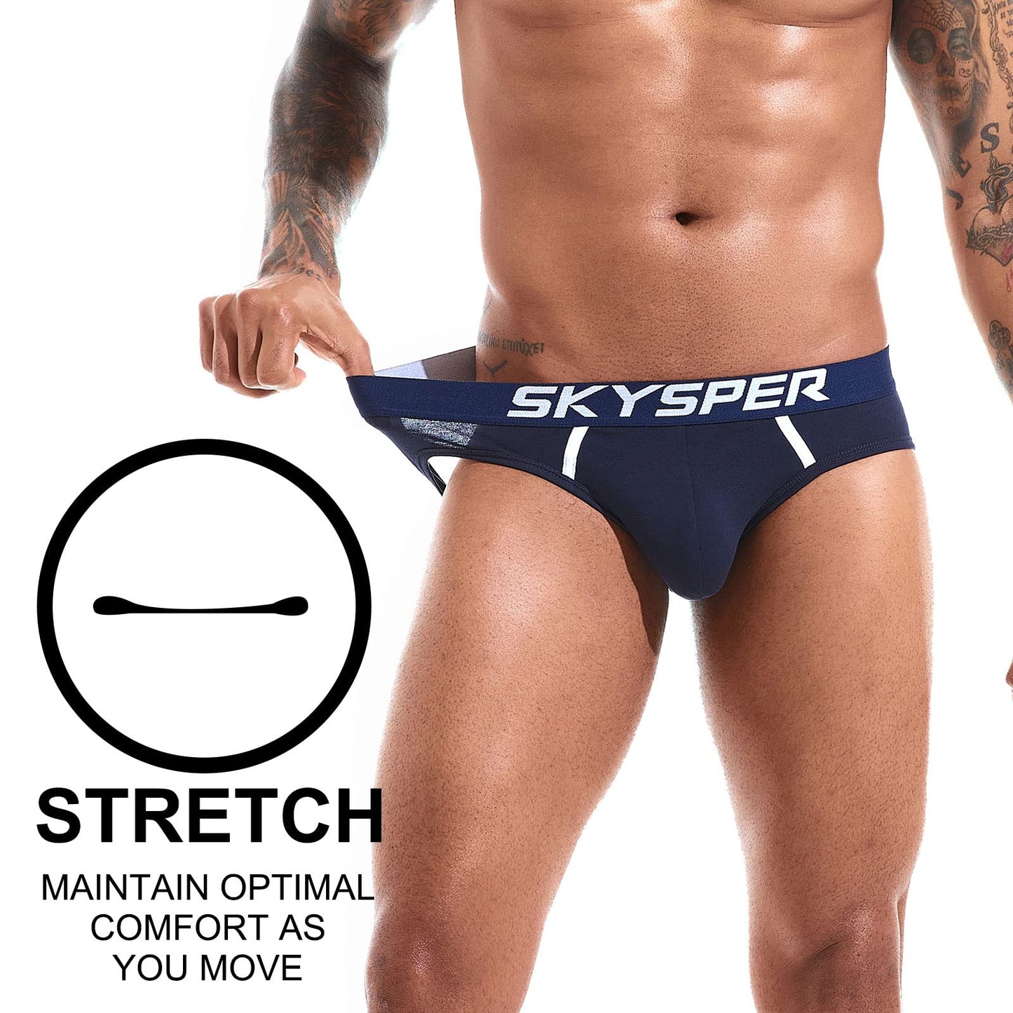 SKYSPER Jockstrap For Men Workout Jock Straps Male Underwear Athletic Supporter Sexy G-Strings