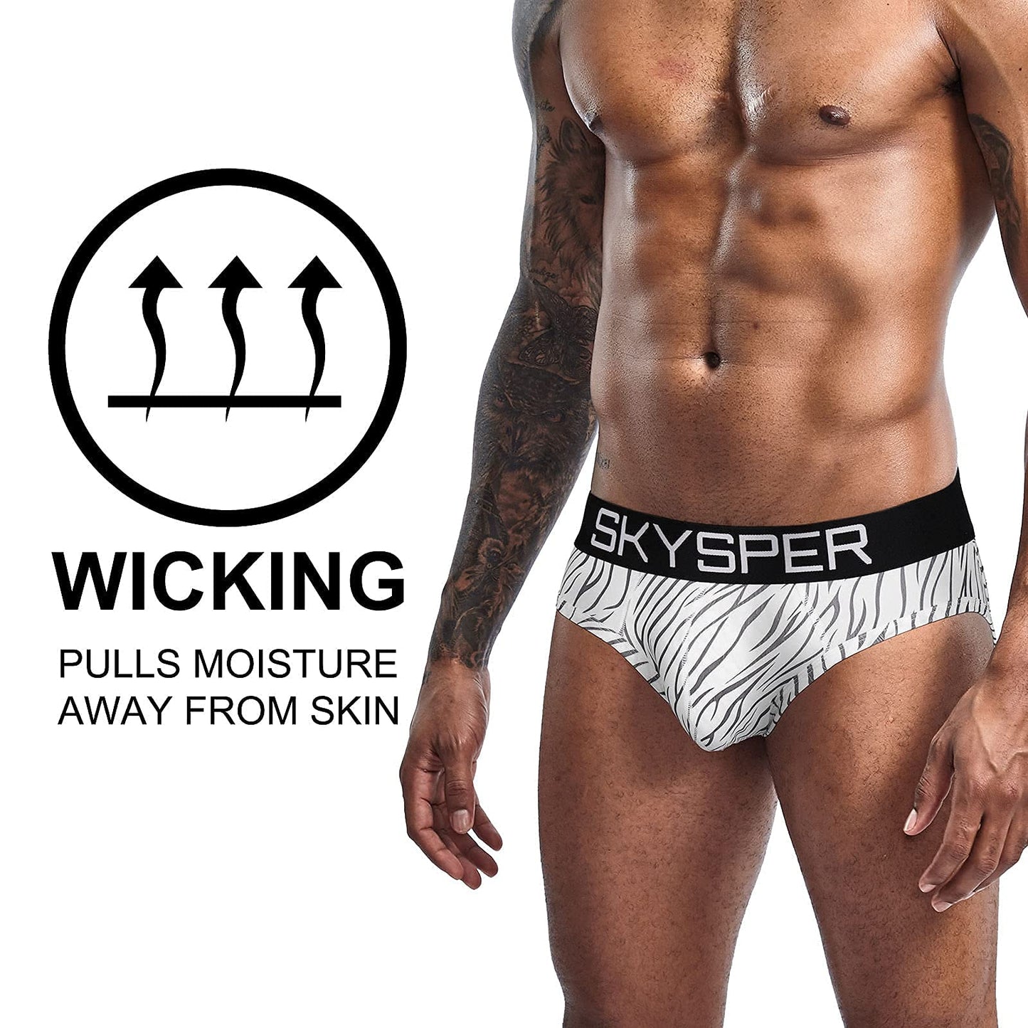 SKYSPER Mens Jockstrap Underwear Jock Straps Male Athletic Supporters for Men