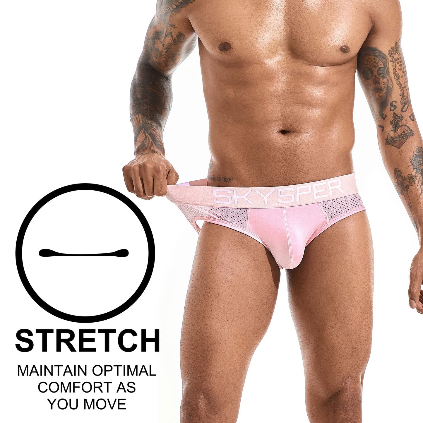 SKYSPER Jockstrap Athletic Supporters for Men Jock Strap Male Underwear Men's Thong Jockstrap Underwear