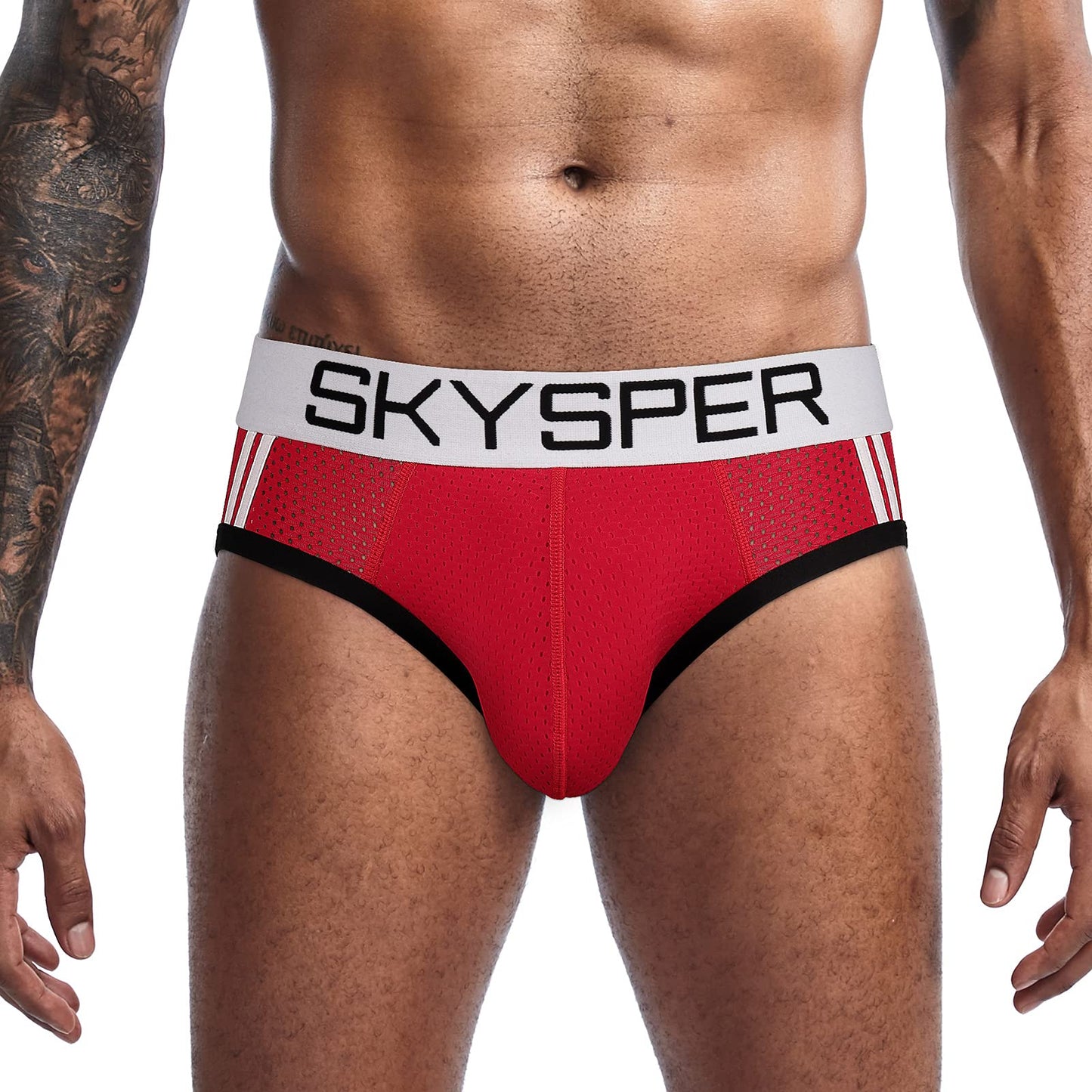 SKYSPER Mens Jockstrap Underwear Jock Straps Male Athletic Supporters for Men