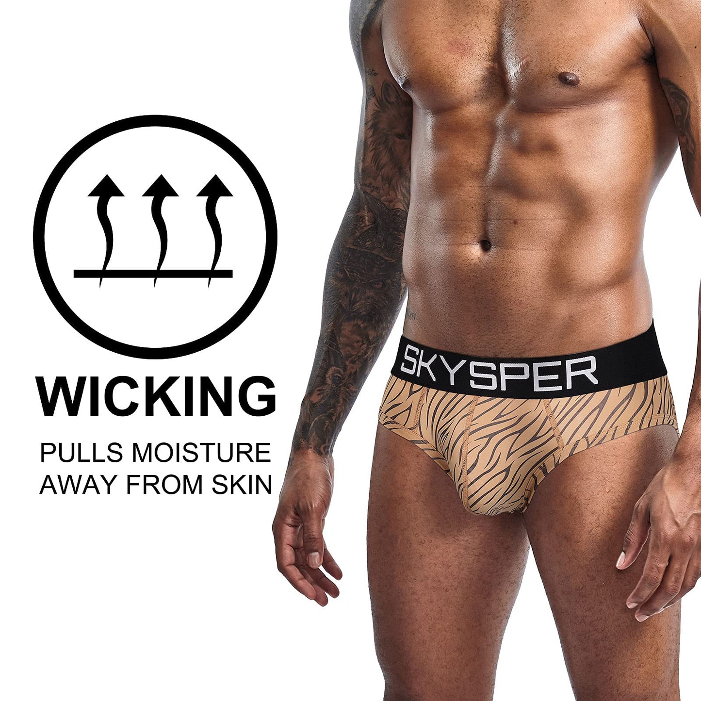 SKYSPER Mens Jockstrap Underwear Jock Straps Male Athletic Supporters for Men