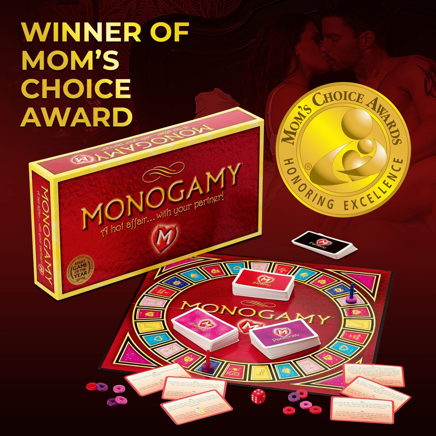 Monogamy Board Game - A Multi-Award Winning Board Game Making Great for Men and Women to Bring You Closer Than Ever