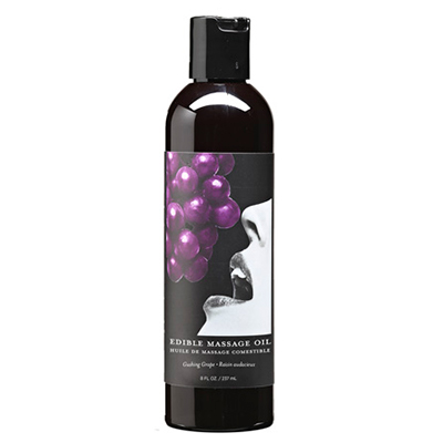 Edible Massage Oil Grape  8 fl oz / 237 ml